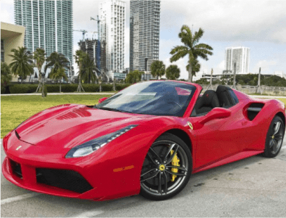 Exotic Car Rentals Miami Florida Ferrari 488