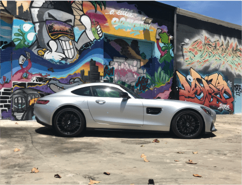 Exotic Car Rentals Miami Florida Mercedes AMG GT Silver