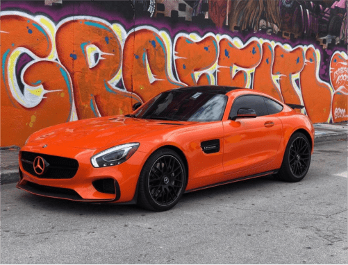 Exotic Car Rentals Miami Florida Mercedes AMG GT Orange