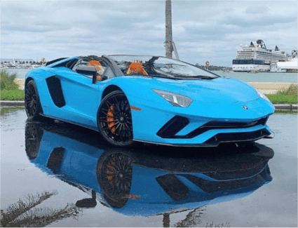 Exotic Car Rentals Miami Florida Aventador Roadster Blue